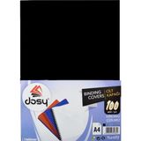 dosy cilt kapağı plastik opak a4 100 lü siyah (100 lü paket) - Yok