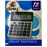 Dosy EC-17 12 Hane Orta Boy Masaüstü Hesap Makinesi
