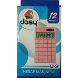 dosy hesap makinesi 12 hane pembe orta boy ec-5 - Yok