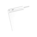 Dosya Klasör,, 1/2-Cut, 2 Wendbare Tab, Gri, Kutu Başına 100 (10363) - -- - Option-1