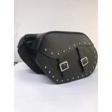 Dot Cycle Deri Heybe Yan Çanta Takımı Chopper Motosiklet
