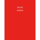 Dot Grid Notebook: 8.5x11, 5mm Spaced Dots, 100 Pages, Dotted Cream Paper, Red Cover