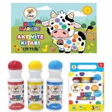 Dot Markers 3'lü Yıkanabilir Kalem ve Çiftlik Boyama Kitabı
