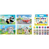 Dot Markers 6’lı Yıkanabilir Kalem ve 4’lü Boyama Kitabı Set