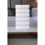 Dotamess Beyaz Otel, El, Yüz, Baş Havlusu 50X100 Cm 6'Lı Set Pamuklu