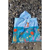 Dotamess Çocuk Panço Plaj Havlusu 64 x 64 cm Pamuk + Polyester Ekstra Yumuşak ve Su Emici - Karma