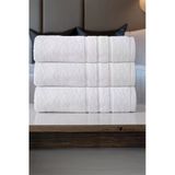 Dotamess Otel, Banyo, Hamam, Sauna Havlusu 70X140 3'lü Set - Beyaz