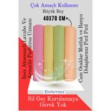 Dotamess Sihirli Temizlik Bezi - 4'lü Polyamid Mikrofiber Dekoratif Cam Mutfak 42x70 Cm