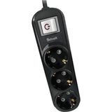 Dotvolt 3-lü Surge Hunter 350 Joules Akım Koruma Prizi 1.5 m Siyah Ups