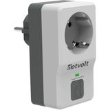 Dotvolt Surge Hunter 1'li Akım Korumalı Priz - Açık Gri