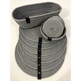 Double Knot Design 14 Prç Set Supla Amerikan Servis Seti Tress Hediyelik - 33 x 33 cm - Gümüş