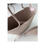 DOUBLE KNOT DESİGN 2li Takım Plaj Çantası , El Çantası Clutch, Totebag, Kadın Çanta, Yazlık, Hediyelik, hasır Jüt Tress