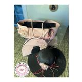 DOUBLE KNOT DESİGN 3lü Takım Plaj Çantası , El Çantası Clutch, Şapka, Totebag, Kadın Çanta, Yazlık, Hediyelik, hasır .