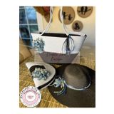 DOUBLE KNOT DESİGN 3lü Takım Plaj Çantası , El Çantası Clutch, Şapka, Totebag, Kadın , Yazlık, Hediyelik,anneler Günü