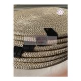 Double Knot Design 4 Adet Altın Simli Ekru Supla Amerikan Servis Hediyelik Yemek Masası Sunum Tress Anneler Günü