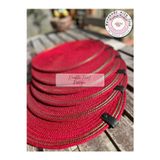 Double Knot Design 6 Adet Kırmızı Tress Supla Amerikan Servis Hediyelik