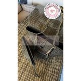 Double Knot Design Bailey 2li Takım Plaj Çantası , El Çantası Clutch, Totebag, Kadın Çanta, Yazlık, Hediyelik, hasır Jüt Tress - Siyah