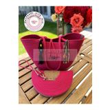 DOUBLE KNOT DESİGN Bella 2li Takım Plaj Çantası , El Çantası Clutch, Totebag, Kadın, Yazlık, Hediyelik