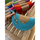 Double Knot Design Bella Yarım Ay D Clutch Portföy Çanta,abiye Çanta, Hediyelik - Açık Turkuaz