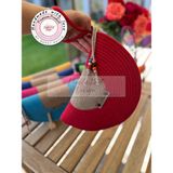 Double Knot Design Bella Yarım Ay D Clutch Portföy Çanta,abiye Çanta, Hediyelik - Ateş Kırmızı
