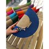 Double Knot Design Bella Yarım Ay D Clutch Portföy Çanta,abiye Çanta, Hediyelik - Saks Mavi