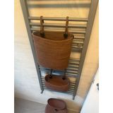 DOUBLE KNOT DESIGN Kahve Asılabilir Sepet Seti 3 prç. | banyo, havlupan, bebek karyolası, mutfak depolama, banyo sepet, havluluk, asılabilr sepet