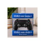 double PlayStation 4 Uyumlu Kablosuz Oyun Kolu Çift Motor Titreşimli Wireless Controller Siyah