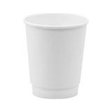 Double Wall Beyaz Karton Bardak 8 Oz - 30 Adet