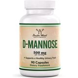 Double Wood D Mannose 500Mg - 99.9% Purity Tested For Urinary Tract 90 Caps