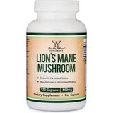 Double Wood Organic Lions Mane Mushroom Capsules (120 Count), For Brain Support And Immune Health, Third Party Tested And Grown In The Usa
