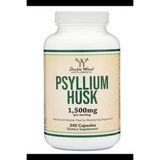 Double Wood Psyllium Husk (240 Capsul 1,500mg Per Serving) Natural and Soluble Fiber for Maintaining Regularity 3937 (Renksiz)