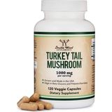 Double Wood Turkey Tail Mushroom (120 Capsules - 2 Month Supply) (Coriolus Versicolor) Comprehensive Immune System Support Non-Gmo Gluten Free