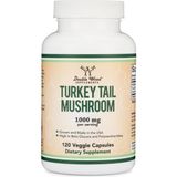 Double Wood Turkey Tail Mushroom (Coriolus Versicolor) Comprehensive Immune System Support 120 Caps