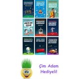 Douglas Adams 9 Kitap Seti + Çim Adam Hediye - Hayır