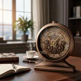 Douglas Vintage Masa Saati | Retro Mekanik Detaylı Dekoratif Saat, Ofis ve Ev Aksesuarı Hediyelik