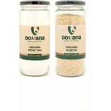 Dovana Organik Bebek Ek Gıda Başlangıç Seti - Pirinç Unu + Ruşeym (2'li Paket