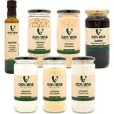 Dovana Organik Bebek Ek Gıda Hazırlama Seti (7 Ürün) - Tarhana, Irmik, Yulaf Unu ve Ezmesi, Pirinç Unu, Dut Özü, Zeytinyağı