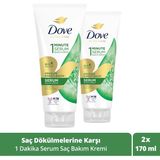 Dove 1 Minute Saç Dökülmelerine Karşı 2x170 ml Saç Kremi