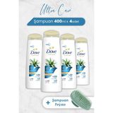Dove 2x400 ml Aloe Vera Kepek Karşıtı Şampuan ve Vücut Bakım At Kılı Fırçası