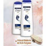 Dove 2x400 ml Yoğun Onarıcı Şampuan ve Vücut Bakım At Kılı Fırçası