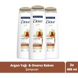 Dove 400 ml X 3 Argan Yağı Onarıcı Bakım Saç Bakım Şampuanı