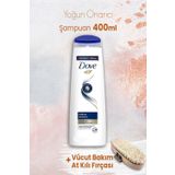 Dove 400 ml Yoğun Onarıcı Şampuan ve Vücut Bakım At Kılı Fırçası