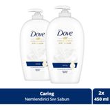 Dove 450 ml X2 Caring Nemlendirici Sıvı Sabun Uzun Ömürlü Kullanım ile Cildinizi Korur