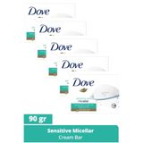 Dove 5x90 gr Beauty Cream Bar Micellar Sabun