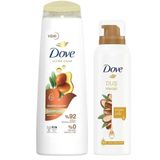 Dove Argan Yağı Onarıcı Bakım 400 ml Saç Bakım Şampuanı + 200 ml Argan Yağı Köpük Duş Jeli