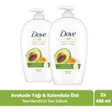 Dove Avokado Yağı Ve Kalendula Özü İçeren Nemlendirici Sıvı Sabun 450 Ml X2