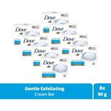 Dove Beauty Cream Bar Gentle Exfoliating Katı Güzellik Sabunu 90 G X8 Nemlendirici Etkili Malzeme