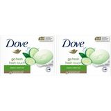 Dove Beauty Cream Bar Katı Güzellik Sabunu Fresh Touch Nemlendirici Etkili, 90 g 2li paket