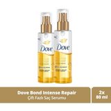 Dove Çift Fazlı Saç Serumu Bond Intense Repair + Peptid Kompleksi 80 ml X2