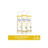 Dove Deodorant Limon Çiçeği & Vanilya 150Ml X3